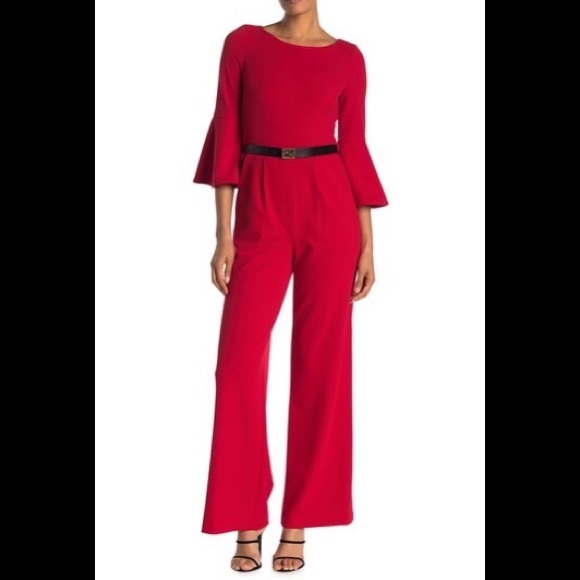 red jumpsuit calvin klein